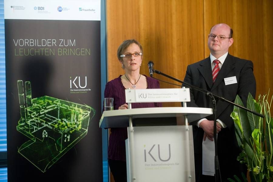 Petra Bültmann-Steffin, Bültmann GmbH und Dr. Carsten Bührer, Zenergy Power GmbH. © Christian Kruppa/IKU